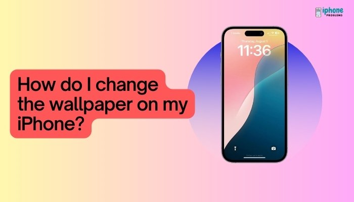 How do I change the wallpaper on my iPhone?