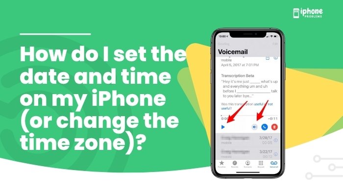 How do I check my voicemail messages on an iPhone?
