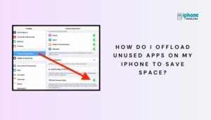 How do I offload unused apps on my iPhone to save space?