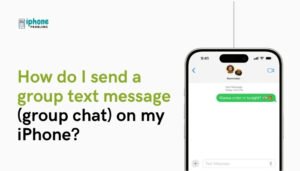 How do I send a group text message (group chat) on my iPhone?
