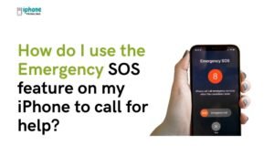 How do I use the Emergency SOS feature on my iPhone to call for help?