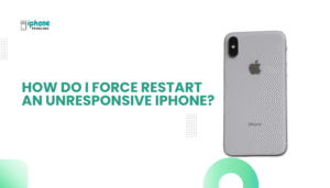 How do I force restart an unresponsive iPhone?