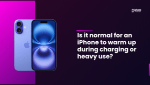 Is it normal for an iPhone to warm up during charging or heavy use?