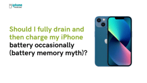 Should I fully drain and then charge my iPhone battery occasionally (battery memory myth)?