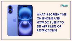 What is Screen Time on iPhone and how do I use it to set app limits or restrictions?