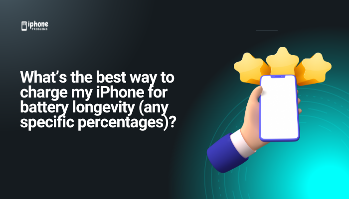 What’s the best way to charge my iPhone for battery longevity (any specific percentages)?