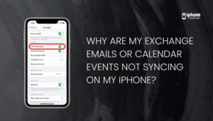 Why are my Exchange emails or calendar events not syncing on my iPhone?